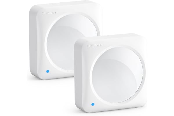 X-Sense Détecteur de Mouvement, Alarme Maison sans Fil avec Capteur PIR et Pile Remplaçable, APP Notifications en Temps Réel, Station de Base SBS50 Requise, Compatible Alexa, SMS0A, Lot de 2