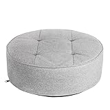 THE HOME DECO FACTORY Bodenkissen Polyester, Polyester, hellgrau, 50 x 50 x 16 cm THE HOME DECO FACTORY Bodenkissen Polyester, Polyester, hellgrau, 50 x 50 x 16 cm