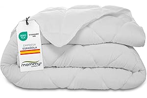 MOMMY CONFORT Edredón Cama 240x220 cm para Cama de 135x150 cm con Relleno de 350 g/m² - Termorregulador + Suave + Transpirable + Lavable + Antialérgico - Certificado Oeko Tex