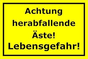 Warnschild "Absturzgefahr – Wege Nicht Verlassen – Lebensgefahr" – Aluverbund Oder Hartschaum, Verschiedene Größen