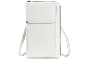 CRSUSUKJ Bolso de Teléfono Móvil para Mujer,Cartera Movil Cuero PU Bolso para Movil,Bolso Bandolera,Bolso para Telefono Movil,Monedero con Ranuras paraTarjeta con correa ajustable para el hombro