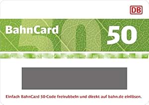 Deutsche Bahn | BahnCard 50 Geschenkkarte (Gutschein ausschließlich ...