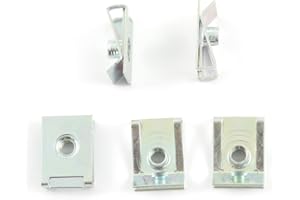 Tech-Parts-Koeln 5 Blechmutter Verkleidungsclips/Clip Schnappmutter - M5 Metrische Gewinde Neu