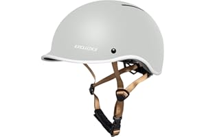 Exclusky Bike Helmet Adult, Urban Cycle Helmet Adjustable Skateboard Scooter Skating Bicycle Commuter Helmet for Men Women