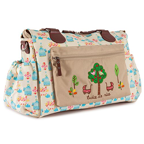 Pink Lining Twins Birdcage Changing Bag