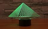 SmartEra® 7 Farben ändern 3D optische Täuschung USB Powered ägyptischen Pyramiden touch-Tasten Stimmungs Lampen Beleuchtung Gadget Schreibtischlampe - 5