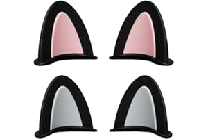 4 Stück Motorradhelm Dekorative Ohren, Katzenohren Motorradhelm Dekorative, Motorradhelm Dekorative, Motorrad Helm Katzenohre