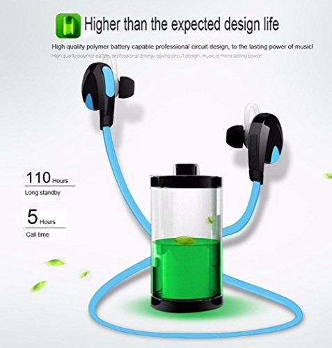 Tefamore Auricular Est  reo Inal  mbrico Bluetooth Para Auriculares De Deporte Universal  azul 