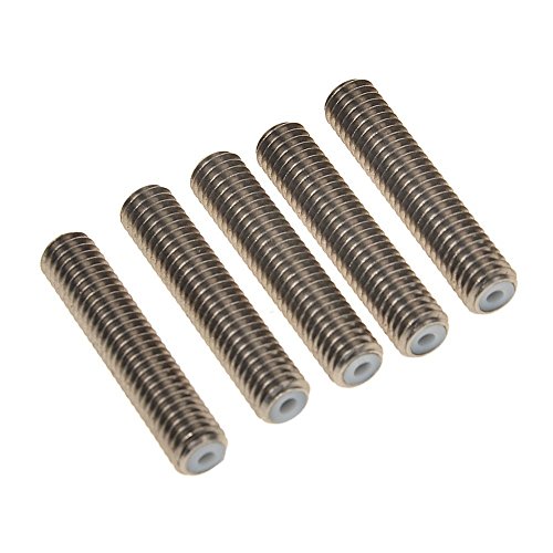 Wisamic 5PCS Barrel M6 X 30 Teflon Düse Throat für MK8 Tube Makerbot 3D Drucker Extruder Hot End - 3