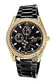 Stella Maris Damen-Armbanduhr Analog Quarz Premium Keramik Diamanten - STM15M8