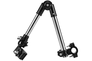 Vikenar Support de Parapluie réglable, 360 ° Ajustable Parapluie étirée Support Support Support bébé Poussette Chaise à vélo Noir