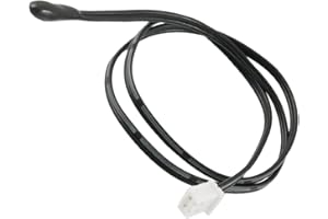 PATIKIL 10K Epossidico Rivestito Testa Aria Condizionatore NTC Temperatura Sensore Sonda,Nero,Bianco