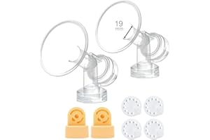 De una sola pieza copa con válvula y membrana para extracores de leche Medela, Tamaño 19 mm; Hecho por Maymom