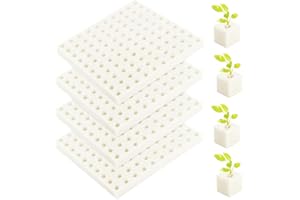 Fuhesgu 400 Pcs Esponja Semillero Esponja Cultivo Hidropónico Cubos de Cultivo para Inicio de Semillas Cultivo Sin Tierra Recambios de Esponja de Crecimiento para Huerto Hidropónico Cultivo de Verdura