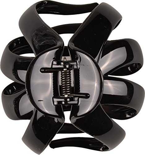Solida Haarklammer Octopus groß, 2er Pack (2 x 1 Stück), schwarz
