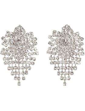 Schmuckanthony Abendschmuck Abi Ball Hochzeit Brautschmuck Klips Clip On Clips Ohrringe Ohrclips Kristall klar...