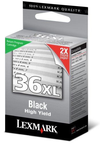 Lexmark Rückgabe-Tintenpatrone Nr.36XL Tinte 500 Seiten Z2420, schwarz - 2