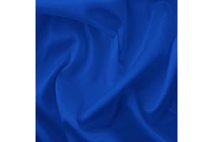 DISCOVER LIFESTYLE & FASHION FABRICS Silky Satin Liquid Fabric Plain Luxury Dress Craft Decoration Drape Dancewear Material 60" – 150cm Wide | Sold Per Half Metre (Royal Blue)