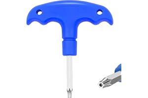 Pretwad Golf Schlüssel Driver,Verstellbares Golf Driver Werkzeug mit Kunststoffgriff,Edelstahl Golf Driver Schlüssel Golf Griff Entfernungswerkzeug für Golf Driver Schaftadapter,T20(blau)