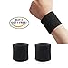 Produktbild kaufen 2 kostenlos 1. Schwarz Unisex Armband Sport Handgelenk Schweißbänder Tennis Badminton Basketball Fußball Handgelenk Bands Gym Radfahren Running