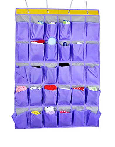 Preisvergleich Produktbild Wandorganizer Hängeorganizer hängeaufbewahrung 30 Taschen Tür zurück Aufbewahrungstasche Mehrfachstecker Wand Tür hängenden Beutel Türtasche Mehrschicht-Aufbewahrungstasche für Wohnzimmer Schlafzimmer Badezimmer Kinderzimmer