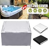 jacuzzi para exterior La cubierta de tubo de janolia está hecha de material de polietileno, que es no tóxico, resistente al calor y al frío, seguro y duradero de usar.