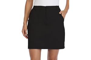 WILLIT Jupe-short de golf décontracté pour femme UPF 50+ poches zippées à séchage rapide pour la randonnée