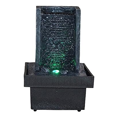 Zen Light SCFRPR1 Fengshui Eveil Fontaine Charbon/Noir 13 x 13 x 19 cm