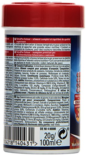 Tetra Pro Colour Premiumfutter (für alle tropischen Zierfische, Farbkonzentrat für hervorragende natürliche Farbausprägung, hoher Gehalt an Carotinoiden für farbverstärkende Wirkung), 100 ml Dose - 3