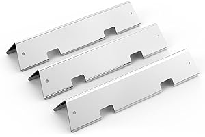 ONLY FIRE Onlyfire Barre Flavorizer in Acciaio Inox， Flavorizer Smaltate per Weber Spirit II/LX 200 Series（2017） (3 Pezzi