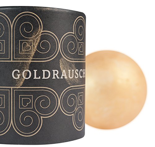 Deluxe Badebombe Goldrausch, 180 Gramm schwere XXL Badekugel mit pflegender Shea Butter, vegan & tierversuchsfrei - 4