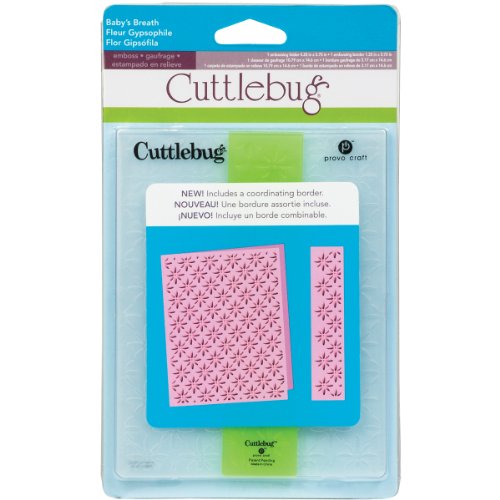 Cricut Cuttlebug A2 Babys Breath Embossing Folder and Border