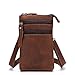 Produktbild Schultertasche Herren Brusttasche Leder Herren Brusttasche Vintage Top Leder Herren Brusttasche Casual Schultertasche für Freizeit Business. Umhängetasche, Brustrucksack, diebstahlsichere Rei