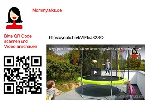 Trampolin, 120 kg Tragkraft, Ø 305 cm mit KLAPPBAREM Sicherheitsnetz, TÜV/GS, CE, Family, Gartentrampolin, Kindertrampolin, rcee, Izzy Sport - 9