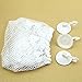 fenrad Deluxe Pet Net Organizer Stuffed Animal Toy Doll Storage Hammock Net and Trim White