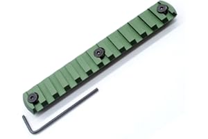 TRIROCK Vert Olive Section Rail Picatinny pour Keymod - 13 Slots