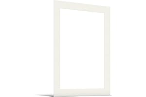 JUNOMI® Paspartú de 50 x 70 cm para 40 x 60 cm, color blanco crema, 1,5 mm de grosor, dimensiones exteriores de 50 x 70 cm para formato de imagen de 40 x 60 cm, color blanco crema