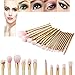 15Pcs Pro Rose Gold Makeup Brushes Powder Foundation Blending Blusher Cosmetics Make Up Brush Set