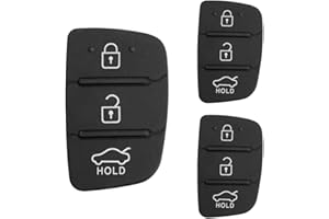 ZIGEFOFO 3 Pezzi Guscio Cover Chiave in Gomma Compatibile con Hyundai Santa Fe Tucson e Hyundai i40 i30 i20 i10 ix20 ix30 ix25 ix35 3 Tasti Telecomando Ricambio Custodia per Chiave Auto