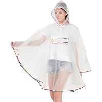 OUOQI 8 Packs Poncho Imperméable Transparent - Cape De Pluie Réutilisable Léger Pour Randonnée, Camping Et Activités Extérieures