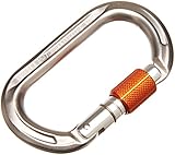 Material duro MAMMUT Mammut Karabine Wall Micro Oval Mosquetón de Escalada, Unisex, Gris-Twist Lock.Grey, Talla única