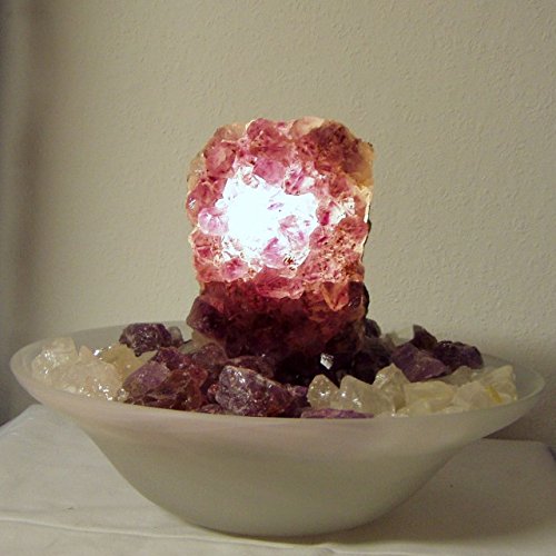 Home Trends and More Amethyst Quellsteinbrunnen – Zimmerbrunnen, 2-3 kg - 4