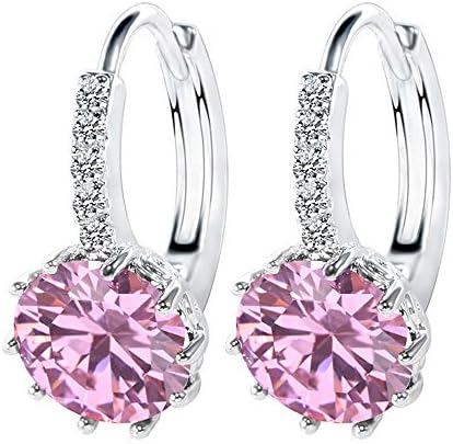 925 Sterling Silver Crystal Teardrop Drop Earings by CJbrother