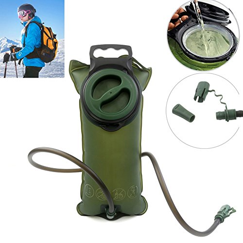 Trinkblase 2 Liter IntiPal – Trinkbeutel Wassertank Wasserbeutel für Rucksack Camping Jogen Trekking o.a. Outdoor-Aktivität - 2