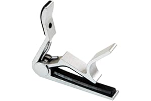 SZAERFA Capotasto per chitarra elettrica/classica/acustica con grilletto a scatto rapido in lega di alluminio (argento)