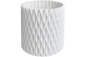 TSQZE Drehbar Stiftehalter Make-up Pinselhalter Organizer, 360 Grad Drehbarer Stifte Organizer Mit 5 Fächern, Schreibtisch Kosmetik Aufbewahrungshalter Für Waschtisch Badezimmer Schlafzimmer Büro (Weiß)