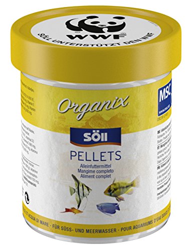 Söll 18747 Organix Pellets - Hauptfutter für Zierfische - Aquariumfutter - Zierfischfutter - Pelletfutter, 1er Pack (1 x 130 ml)