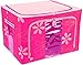 Kuber Industries Saree Cover /Lehenga/Woolens Storage Box with Steel Frames - Pink Flower RS.1099.00