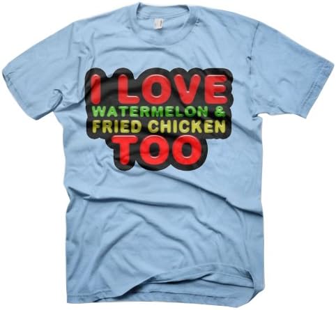 Starlite-Mens Funny T Shirts-I Love Watermelon funny tshirts-funny gifts