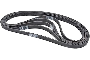 SCHERRY 2 pezzi HTD3M-390 Larghezza 15mm Cinghia sincrona in gomma con denti ad arco, passo 3mm Cinghia dentata ad anello chiuso per trasmissione di potenza, lunghezza totale 390mm(dente 130)